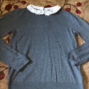 Grey Elle collared sweater